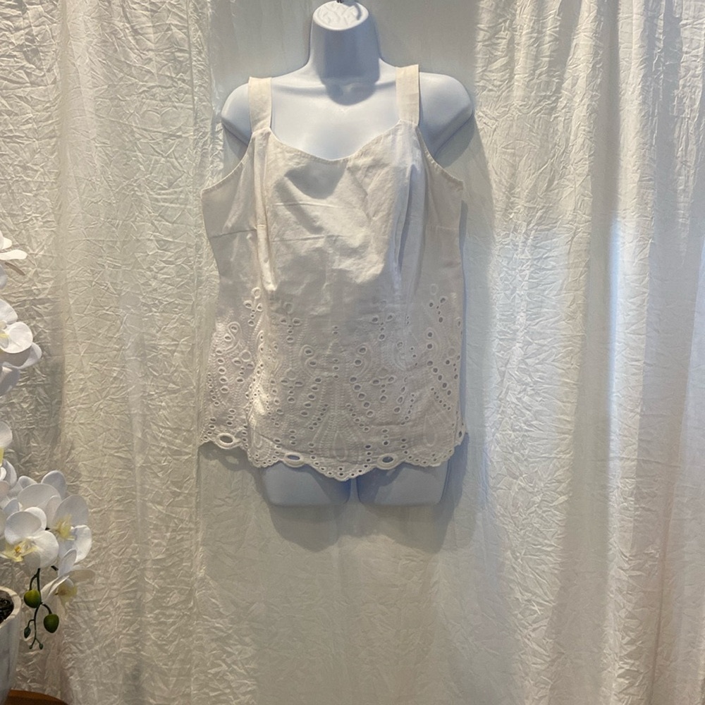 Bravissimo top in white beautiful detail size 12